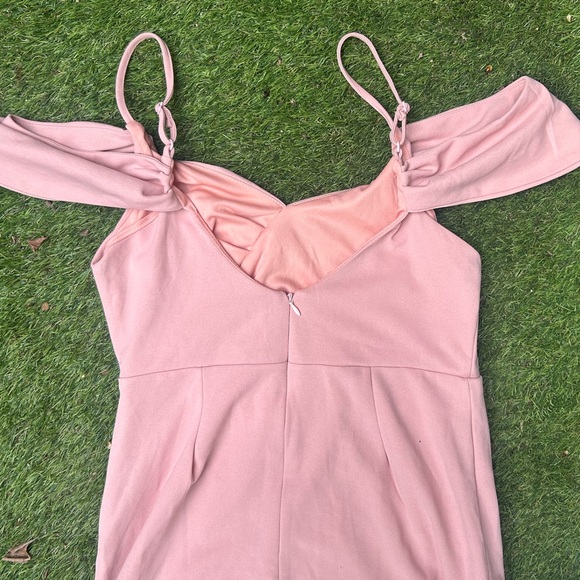 Pink Off-Shoulder Dress - Picture 2 of 6